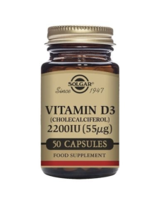 SOLGAR VITAMIN D3 2200IU 50K
