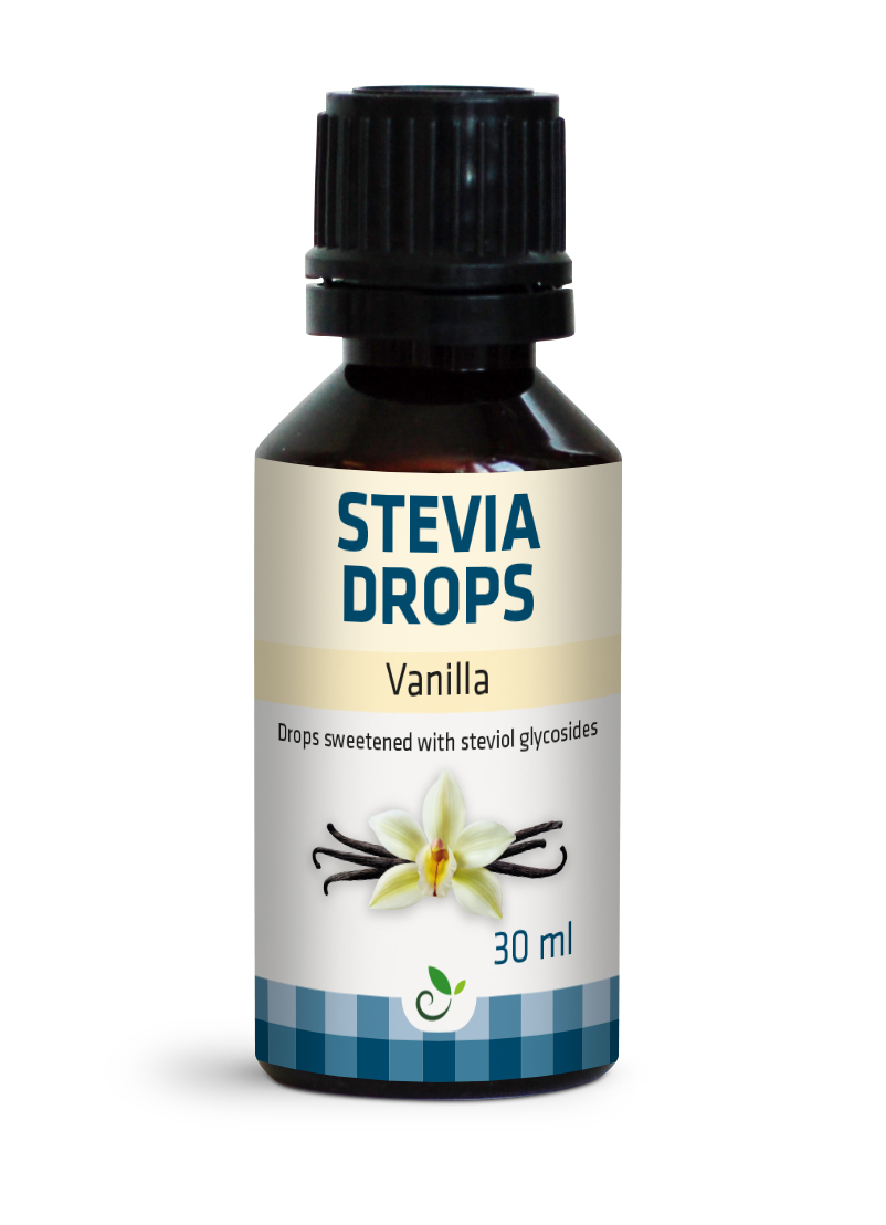 SUKRIN STEVIA DROPPAR VANILJ 30ML