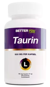 BETTER YOU TAURIN 500MG 90 KAPSLAR