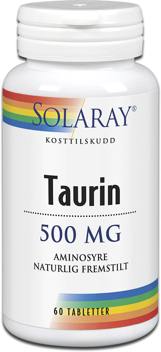SOLARAY TAURIN 500MG 60 TABLETTER