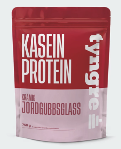 TYNGRE KASEIN KRÄMIG JORDGUBBSGLASS 750G