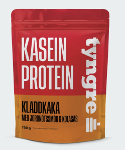 TYNGRE KASEIN PROTEIN KLADDKAKA MED JORDNÖTSMÖR & KOLASÅS 750G