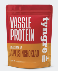TYNGRE VASSLE PROTEIN APELSINCHOKLAD 900G