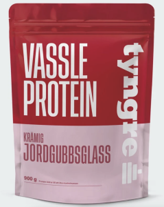 TYNGRE VASSLE PROTEIN KRÄMIG JORDGUBBSGLASS 900G