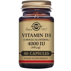 SOLGAR VITAMIN D-3 4000 IU 60KAP  VEGAN