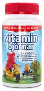 VITAMINBJÖRNAR 60 TUGGISAR