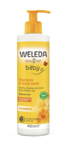 WELEDA CALENDULA SHAMPOO & BABY WASH 400ML