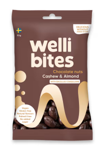 WELLIBITES COCOLATE NUTS 50G