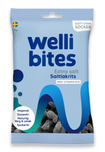 WELLIBITES EXTRA SALT LAKRITS 70G