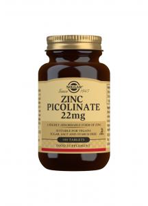 SOLGAR ZINK PICOLINATE 22MG 100TAB