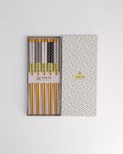 Ätpinnar 5-pack Grå/Svart