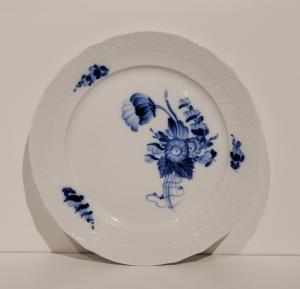 Blå Blomster Tallrik Ø21cm