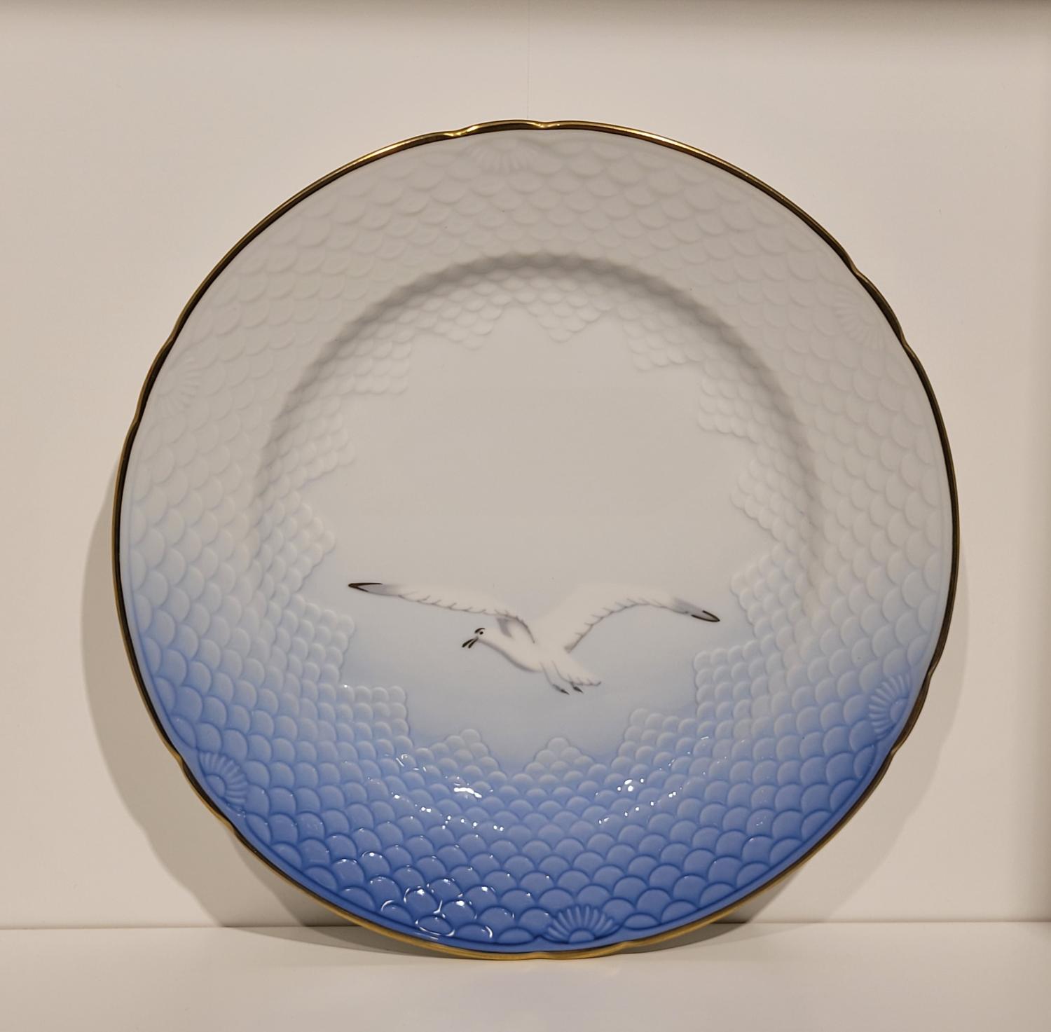 Blå Måsen Tallrik Ø24cm