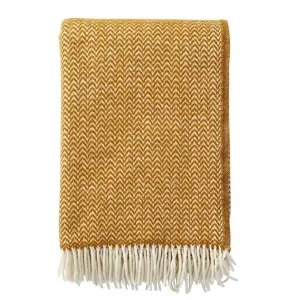 Chevron Pläd Karamell