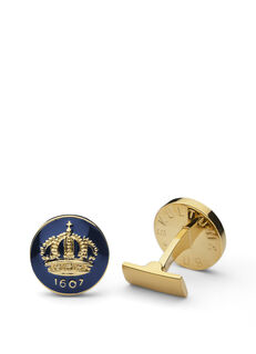The Skultuna Crown Manschettknappar Mörkblå