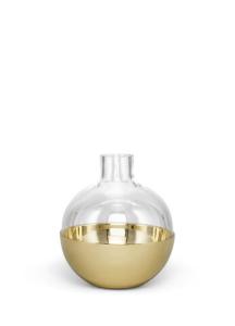 Pomme Vas Mässing/Glas