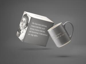 Astrid Lindgren Mugg 35cl "Ge Barnen Kärlek..."