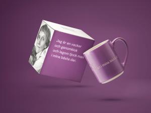 Astrid Lindgren Mugg 35cl "Jag är en vacker..."