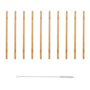 Bamboo Sugrör 10-pack