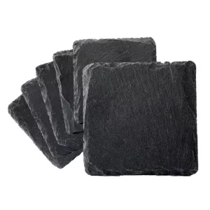 Glasunderlägg Skiffer 6-pack