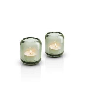 Acorn Ljuslykta 8cm 2-pack Leaf Green