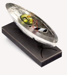 Bertil Vallien Båt 25cm Orakel Grön 100ex