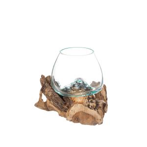 Glasskål På Trädrot 10cm