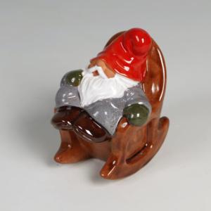 Tomte i Gungstol 10cm