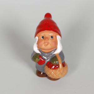 Tomtebarn Med Korg 7cm