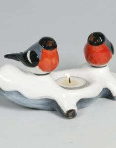 Ljuslykta Med Domherrar 19x10cm