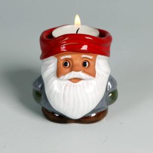 Tomte Med Värmeljus i Luvan 7cm