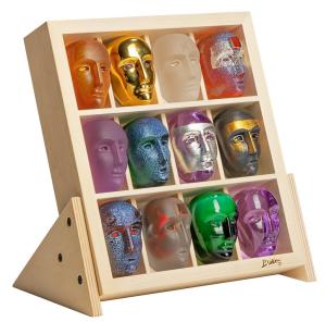 Bertil Vallien Brain Collector med 12 huvuden