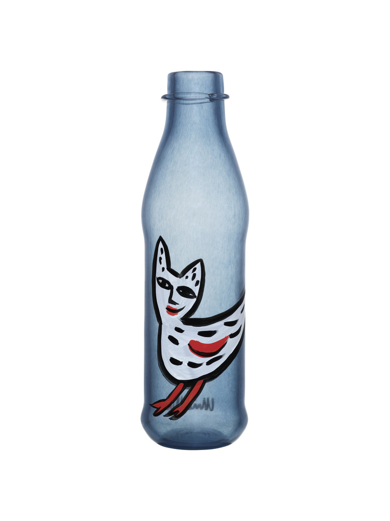Pet Flaska 33,7cm Stålblå