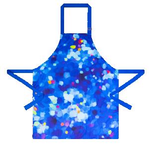 Förkläde Blå Palett