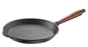 Gjutjärnsstekpanna Med Trähandtag 28cm
