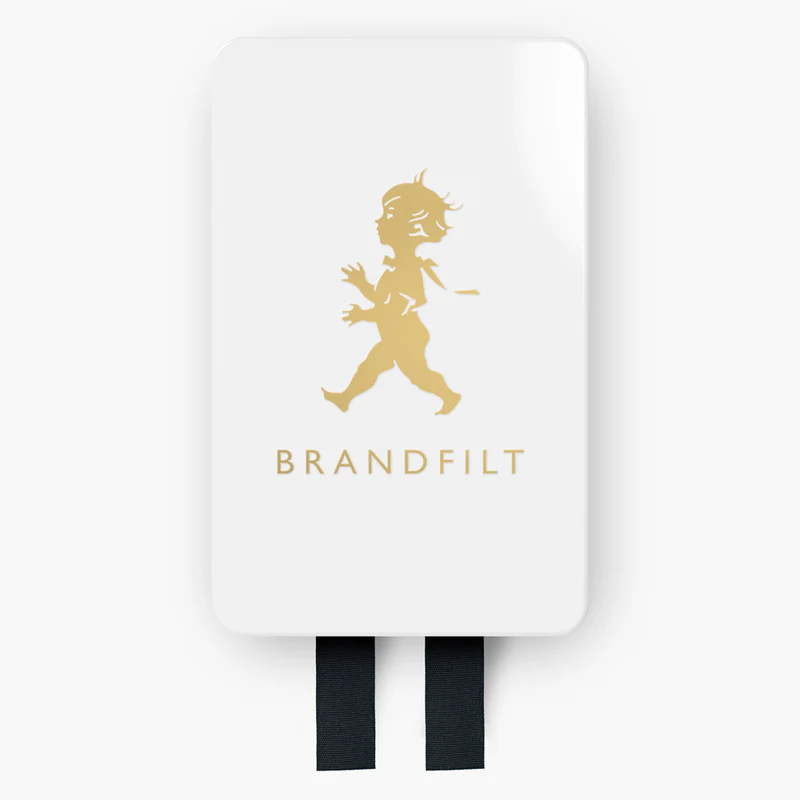 Brandfilt Vit/Guld