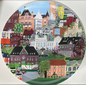 Bricka Lundamönstret Ø38cm