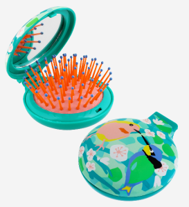 Hårborste Med Spegel Fåglar