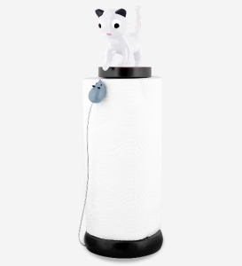 Köksrullehållare Vit Katt