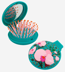 Hårborste Med Spegel Orchidé