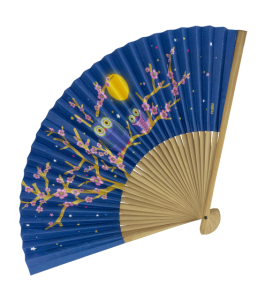 Solfjäder Lila Med Ugglor