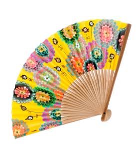 Solfjäder Gul Med Dahlior