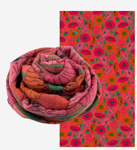 Scarf/Halsduk Vallmo