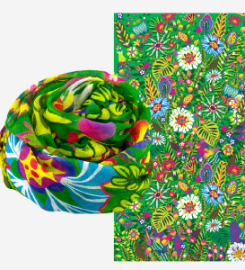 Scarf/Halsduk Blommor