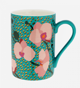 Mugg Turkos Med Orchidé