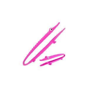 Stekpincett Krokodil Rosa