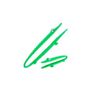 Stekpincett Krokodil Grön