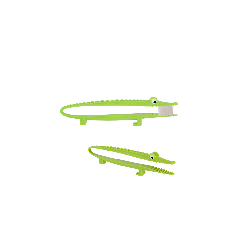 Pincett Mini Krokodil Ljusgrön