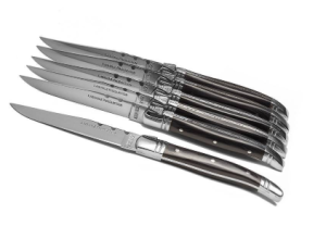 Laguiole Grillknivar 6st Mörkt Trä