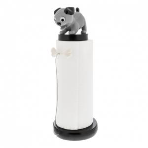 Köksrullehållare Hund Grå